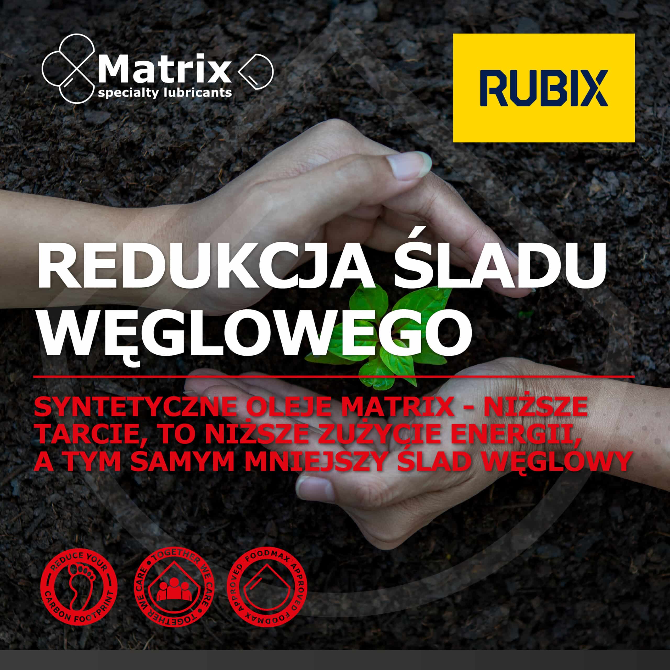 Matrix specialty lubricants carbon footprint reduction, collaboration with Rubix